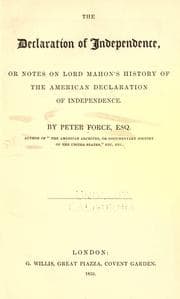 Tapa de The Declaration of independence