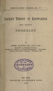 Tapa de Locke's theory of knowledge