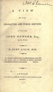 Tapa de A view of the character and public services of the late John Howard, Esq