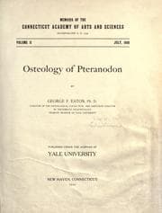 Tapa de Osteology of pteranodon