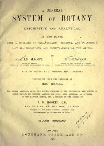 Tapa de A general system of botany