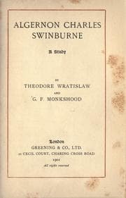 Tapa de Algernon Charles Swinburne