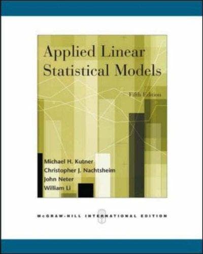 Tapa de Applied Linear Statistical Models w/Student CD-ROM