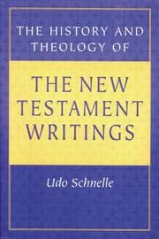 Tapa de The history and theology of the New Testament writings