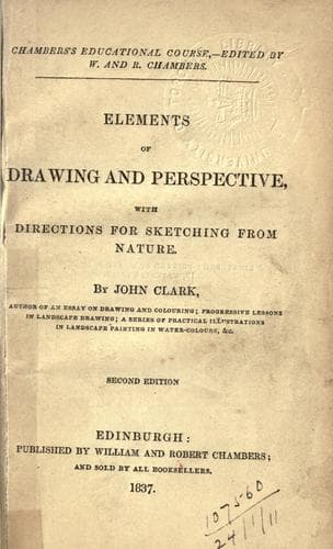 Tapa de Elements of drawing and perspective
