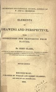 Tapa de Elements of drawing and perspective