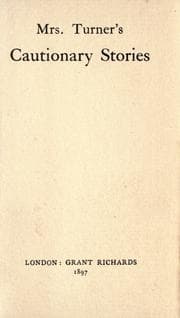 Tapa de Mrs. Turner's cautionary stories