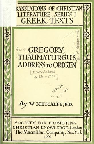 Tapa de Address to Origen