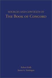 Tapa de Sources and contexts of the Book of Concord