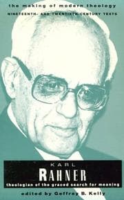 Tapa de Karl Rahner