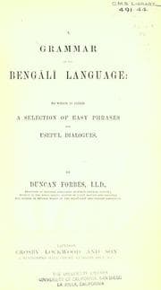 Tapa de A grammar of the Beng©Æal©Æi language