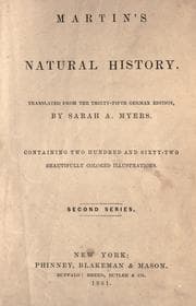 Tapa de Martin's Natural history