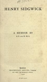 Tapa de Henry Sidgwick