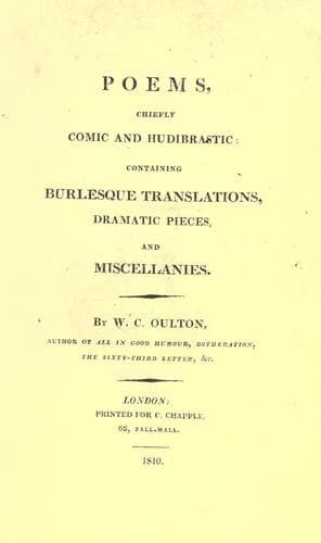 Tapa de Poems, chiefly comic and hudibrastic