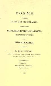 Tapa de Poems, chiefly comic and hudibrastic