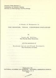 Tapa de A study of response to the Houston, Texas, fireworks explosion