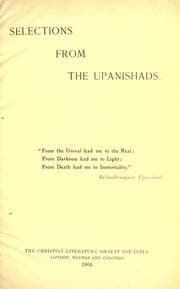 Tapa de Selections from the Upanishads