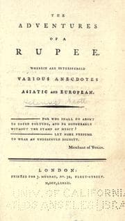 Tapa de The adventures of a rupee