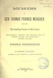 Tapa de Memoirs of Gen. Thomas Francis Meagher