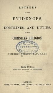Tapa de Letters On The Evidences, Doctrines And Duties Of The Christian Religion