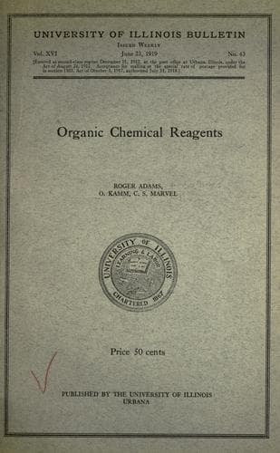 Tapa de Organic chemical reagents