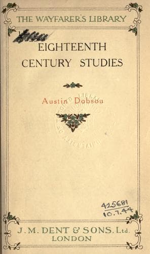 Tapa de Eighteenth century studies