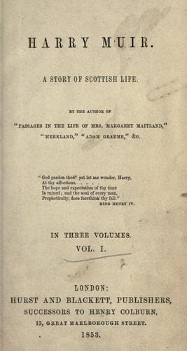 Tapa de Harry Muir