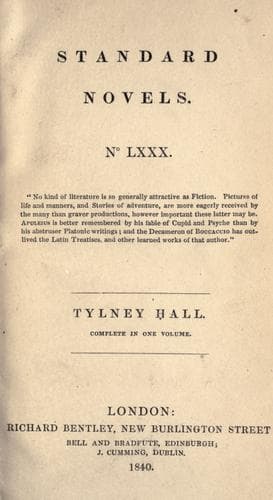 Tapa de Tylney Hall