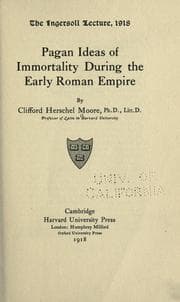 Tapa de Pagan ideas of immortality during the early Roman empire