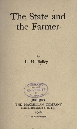 Tapa de The state and the farmer