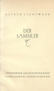 Tapa de Der Sammler