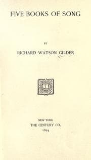 Tapa de Five books of song