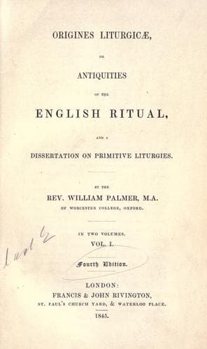 Tapa de Origines liturgicae