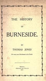 Tapa de The history of Burneside