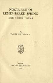 Tapa de Nocturne of remembered spring, and other poems