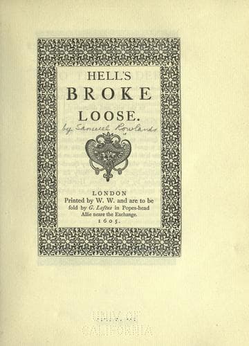 Tapa de Hell's broke loose.
