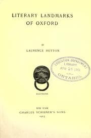 Tapa de Literary landmarks of Oxford
