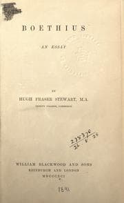 Tapa de Boethius, an essay