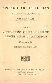 Tapa de The apology of Tertullian