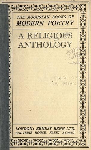 Tapa de A religious anthology