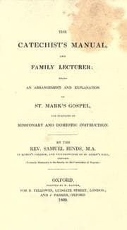 Tapa de The Catechist's manual and family lecturer