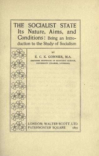 Tapa de The socialist state