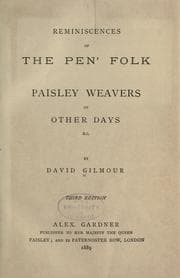 Tapa de Reminiscences of the Pen' folk
