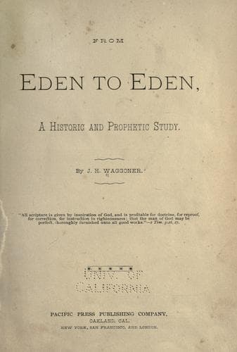 Tapa de From Eden to Eden