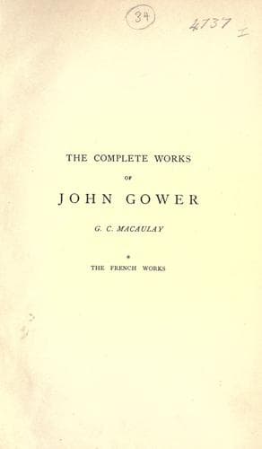 Tapa de Complete works.