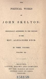 Tapa de The poetical works of John Skelton