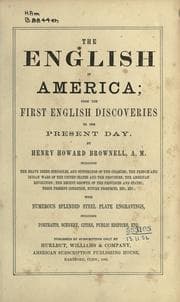 Tapa de The English in America