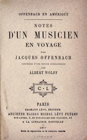 Tapa de Offenbach en Am©Øerique