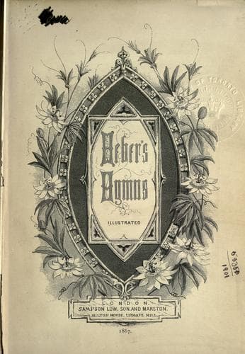 Tapa de Heber's hymns, illustrated.
