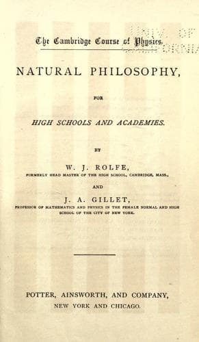 Tapa de Natural philosophy ..